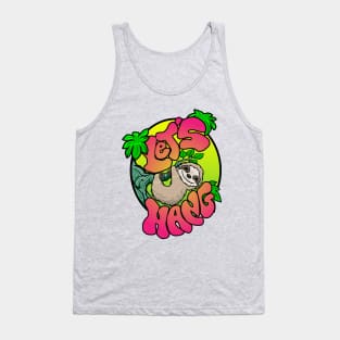 Sloth T-Shirt - Let's Hang Tank Top